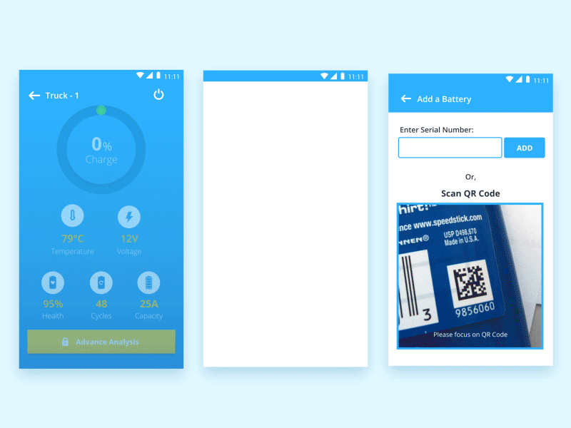 ZipBattery Interactions animation design interaction design ui ux