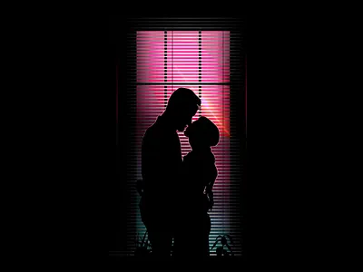 You and Me ai art black colour couples dear design feelings illustration kisses life love shadow window