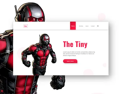 The Tiny UI Header 2d art branding design clean design header design illustration typography ui ux design vector