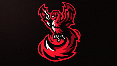 📝 Phoenix - Mascot Logo ✏️ animal art branding design dragon logo dragons esportslogo gaming illustration logo logo design mascot logo minimalistic phoenix phoenixlogo