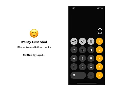IOS Calculator app calculate calculator calculator app calculator ui design flat ios ios app typography ui ux