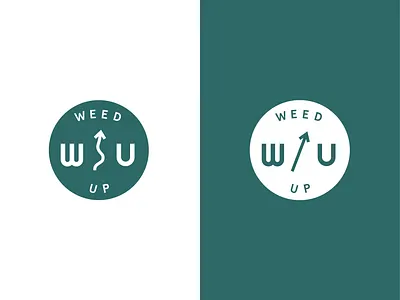 WeedUp branding design flat illustrator logo vector web weeds