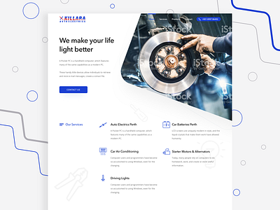 Kilara driving lights machine ui ux web web design website