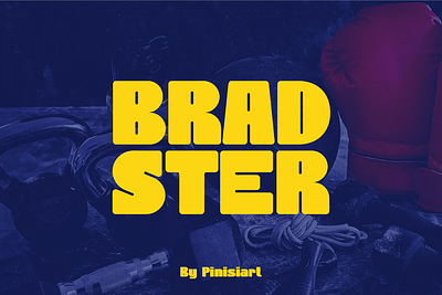 BRADSTER display font font gaming movie poster sport youtube