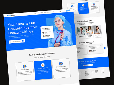 Health landing page app design app ui design design healthlandingpage healthui illustration ios app landingpagedesign mobile app design ui ui design ui ux design ux design