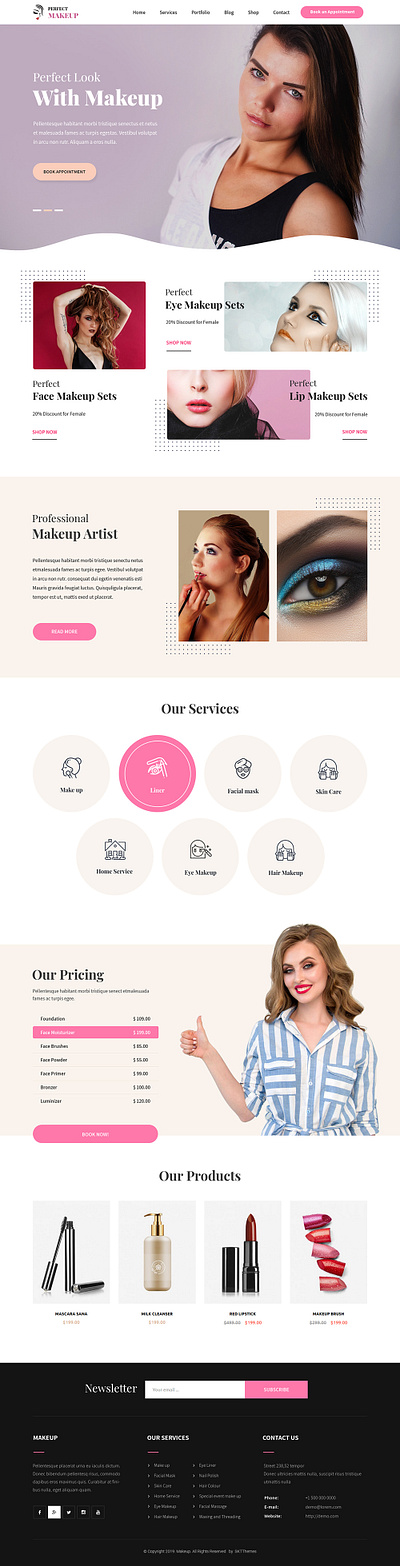 Ele MakeUp Lite – Free Beauty WordPress Theme animation beauty beauty design beauty photography beauty products beauty retouch beauty salon design graphic design makeup makeup artist makeup design makeupartist motion graphics theme design website builder wordpress design wordpress development wordpress template wordpress theme