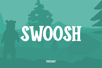 SWOOSH branding cartoon children display font font gaming kids kids books movie poster youtube