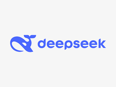 LOGO - DEEPSEEK ai animal animals branding deep deepseek design graphic design ia icon identity illustration logo marks orca symbol ui whale