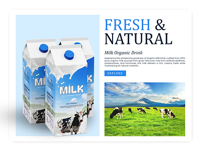 Fresh & Natural Design Product Mockup 3d box branding dairy design drink fresh milk mockup organic packaging presentation product template