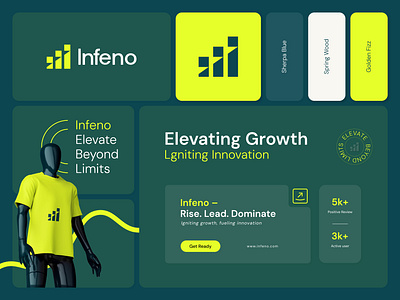 Brand & Visual Identity - Infeno brand brand identity branding design landing page logo ui uiux ux visual identity web