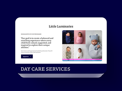 Little Luminaries...A Luxury Daycare 3d animation branding graphic design logo motion graphics ui unsplash