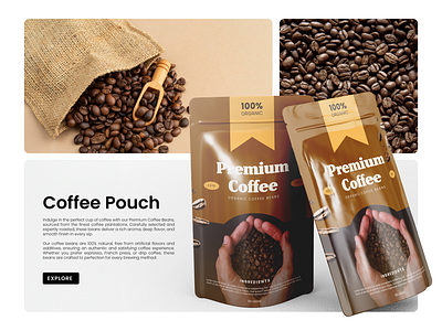 Coffee Packaging Design Mockup 3d advertising bag beans branding coffee design marketing mockup modern packaging plastic pouch product resealable template ui