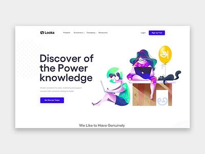 Looka landing ux design branding design dribble looka💛 typography ui design