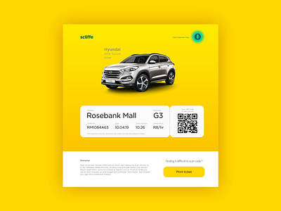 Scliffe - Digital Ticket Dispenser adobe xd app daily ui design digital mobile ui parking app system design ticketing ui ux