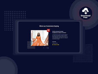 Testimonial Section Freebie design experience illustration interface landing minimal page testimonial ui ux web website