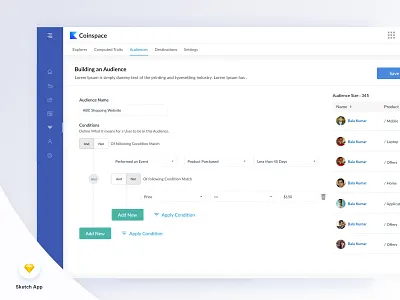 Build An Audience Ui admin panel branding minimal typography