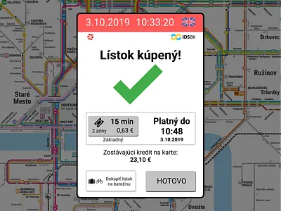 Transport ticket - confirmation screen confirmation public transit public transportation tickets transport ticket transportation