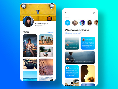 ICE UI Kit - Feed app commerce dashboard feed ios kit log in media menu mobile modern multipurpose music profile sign up sketch smart home splash ui