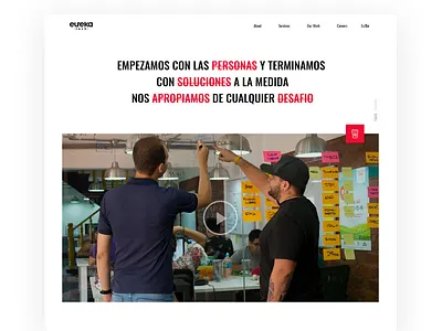 Eureka Tech website design ui webdesign website