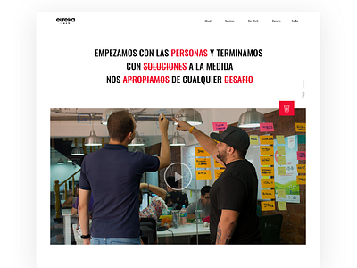 Eureka Tech website design ui webdesign website