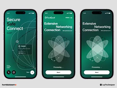 FauxGuard - Mobile App Concept anonymous browse concept data digital gradient interface internet ip mobile app online private protection safety security server typography ui ux vpn