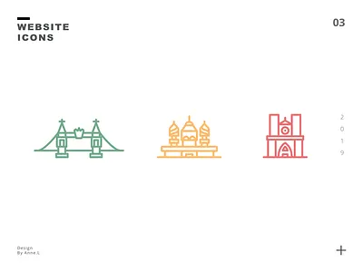 Line art vector icons 03 - buildings app art building buildings clean design famous building flat icon illustration landmarks lodonbridge logo minimal simple sketch ui ux vector web