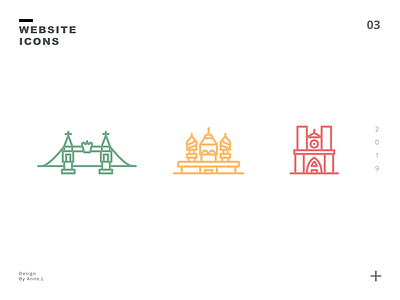 Line art vector icons 03 - buildings app art building buildings clean design famous building flat icon illustration landmarks lodonbridge logo minimal simple sketch ui ux vector web