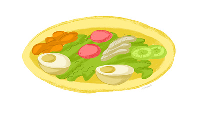 FOOD_0001 2d character digital painting illustration photoshop