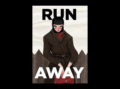 run_away character character design characterdesign collage editorial editorial art editorial design editorial illustration illustration illustration art illustrator photoshop poster poster art poster design