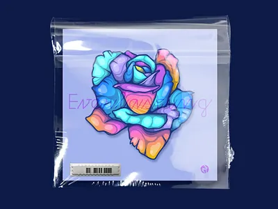 Everlasting blue digital digitalart draw drawing illustration rose sketch sketching vector vectorart