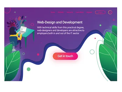 Landing page adobe illustrator design flat flatdesign home page home page illustration illustration landingpage ui ui design ui illustration vector web illustration website