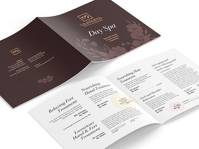 Brochure design for Ayurvedic spa service ayurvedic branding brochure cmyk cosmetic flyer flyer design hindu layout layout design premium print design typography