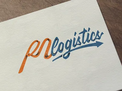 RM logistic (Logo Lettering) branding design font identity lettering logo typography vector