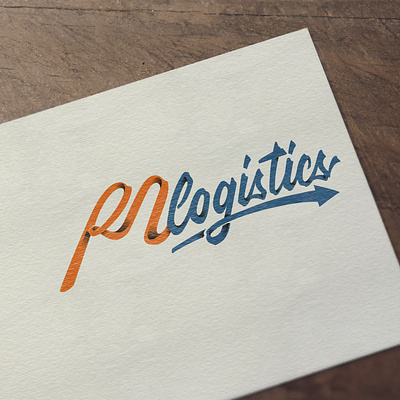 RM logistic (Logo Lettering) branding design font identity lettering logo typography vector
