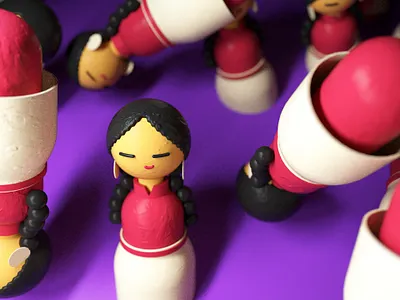 Meet Adalie! 3ddesign animation blender character cinema4d cyclesrender design direction illustration pbr