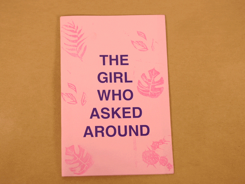 The Girl Who Asked Around blockprint digital art digital painting fanzine gif illustration naked storytelling