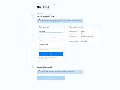 User Onboarding Flow - Insurance Tech design finance insurance insurtech onboarding payment product design user interface design ux web app web application