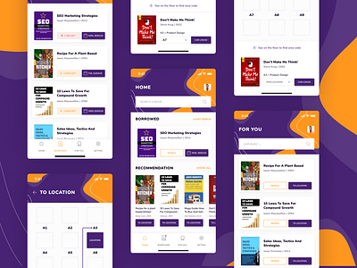 Amikom Library App app apple design illustration illustrator mobile mobile app mobile app design mobile design mobile ui ui ui ux design uiux uiuxdesign ux