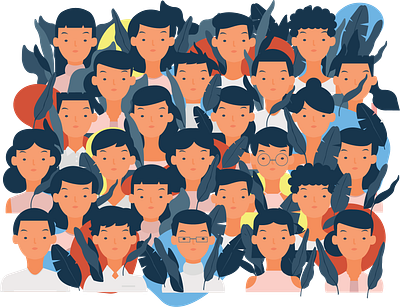 People adobe adobe illustrator app branding community design flat illustration logo people person ui vector