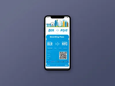 Boarding Pass Mobile Design boarding booking design mobiledesign travel trip ui uidesign ux uxdedign
