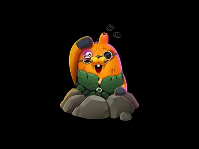 Whac-A-Mole 4 carton cute design hamster icon illustration ui whac a mole