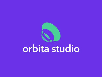 OrbitaStudio audio logo branding design flat logo orbit sound vector