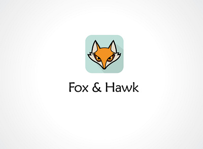 Fox and hawk logo animal beast branding design fox hawk icon illustration logo vector wild