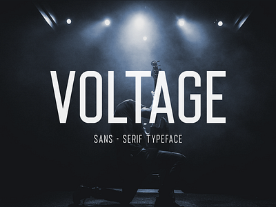 Voltage Sans-Serif Typeface black bold condensed design display font illustration typeface typo logo typogaphy vector