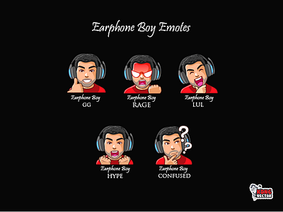 Earphone Twitch Emote black cartoon confused customemote design emoji emote emoteart emotes gg graphicforstream hype lul rage sticker streamers twitch twitchemote twitchemotes twitchstreamer