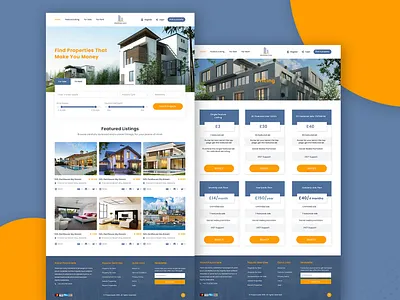Real-estate Website app design app designer branding business card design illustration landing page landing page design landingpage property webiste real estate real estate agency real estate webiste web web design website website builder