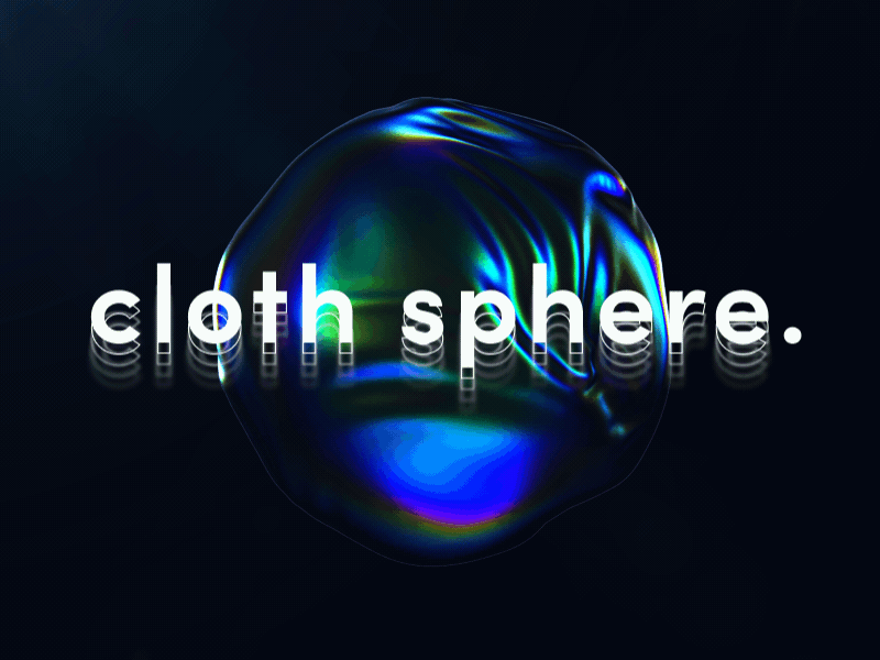 Cloth sphere | Oil slick material | C4D 3d 3d animation 3d art abstract abstract art animate animated animated gif c4d cinema 4d cloth gif inspiration motion octan octanerender oil oil on canvas oil paint sphere