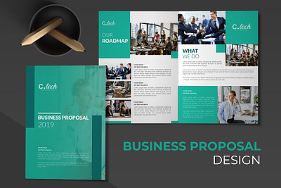 Business Proposal Design branding brochure design business corporate flyer design illustration proposal proposal template