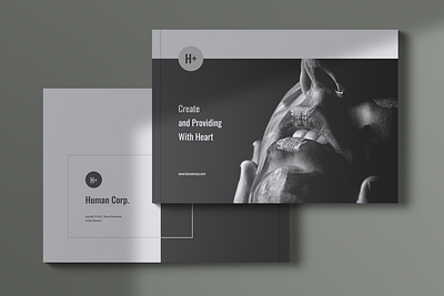 HUMAN Company Profile Brochures brand identity brochure brochures catalogue clean company profile elegant minimal minimalist modern multipurpose portfolio print print template professional template