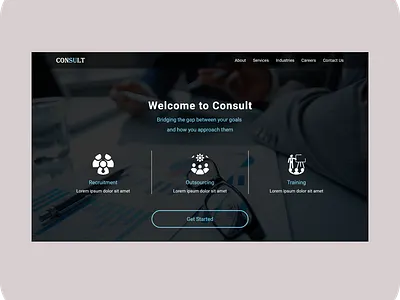 Website Header design ui ux web